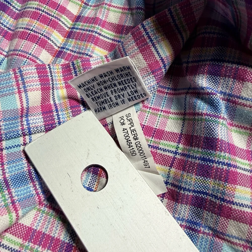 Polo Ralph Lauren Shirt Mens XXL Pink Blue Plaid Classic Fit Oxford Button Down - Picture 13 of 16